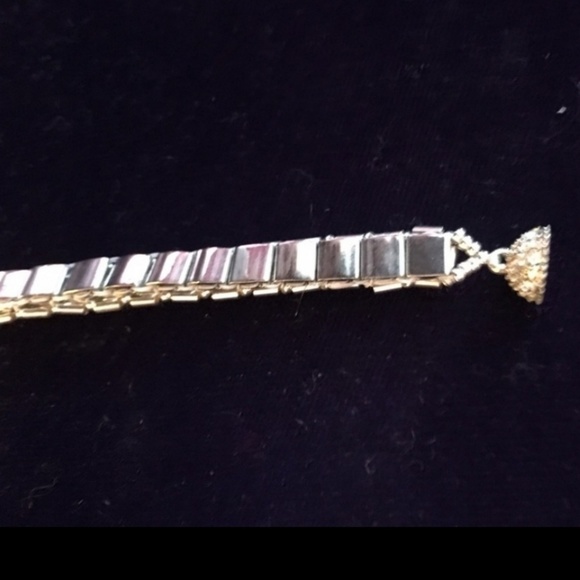 Handcrafted New! 6 1/2” Princess Kate Rhinestone Bracelet - Picture 2 of 7